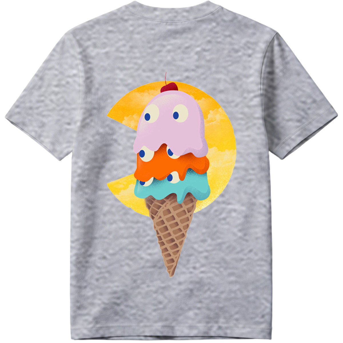 Pac-Man Ice Cream Cone - Tee