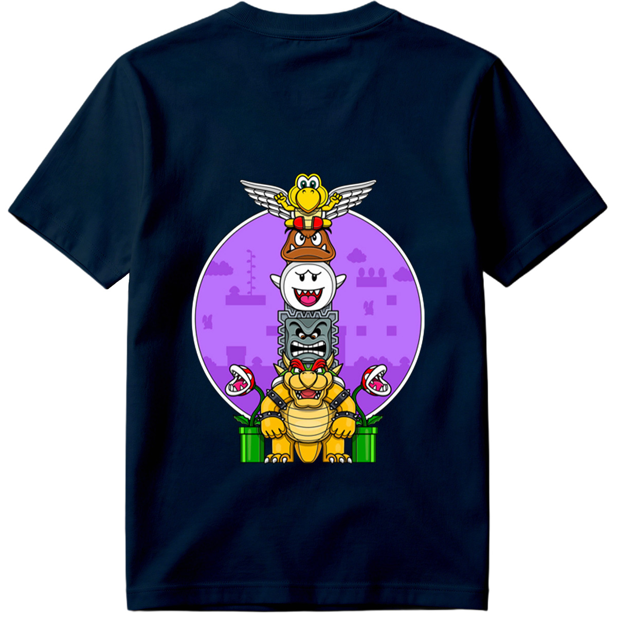 Super Mario - Bowser, Koopalings, and Enemies Stack - Tee