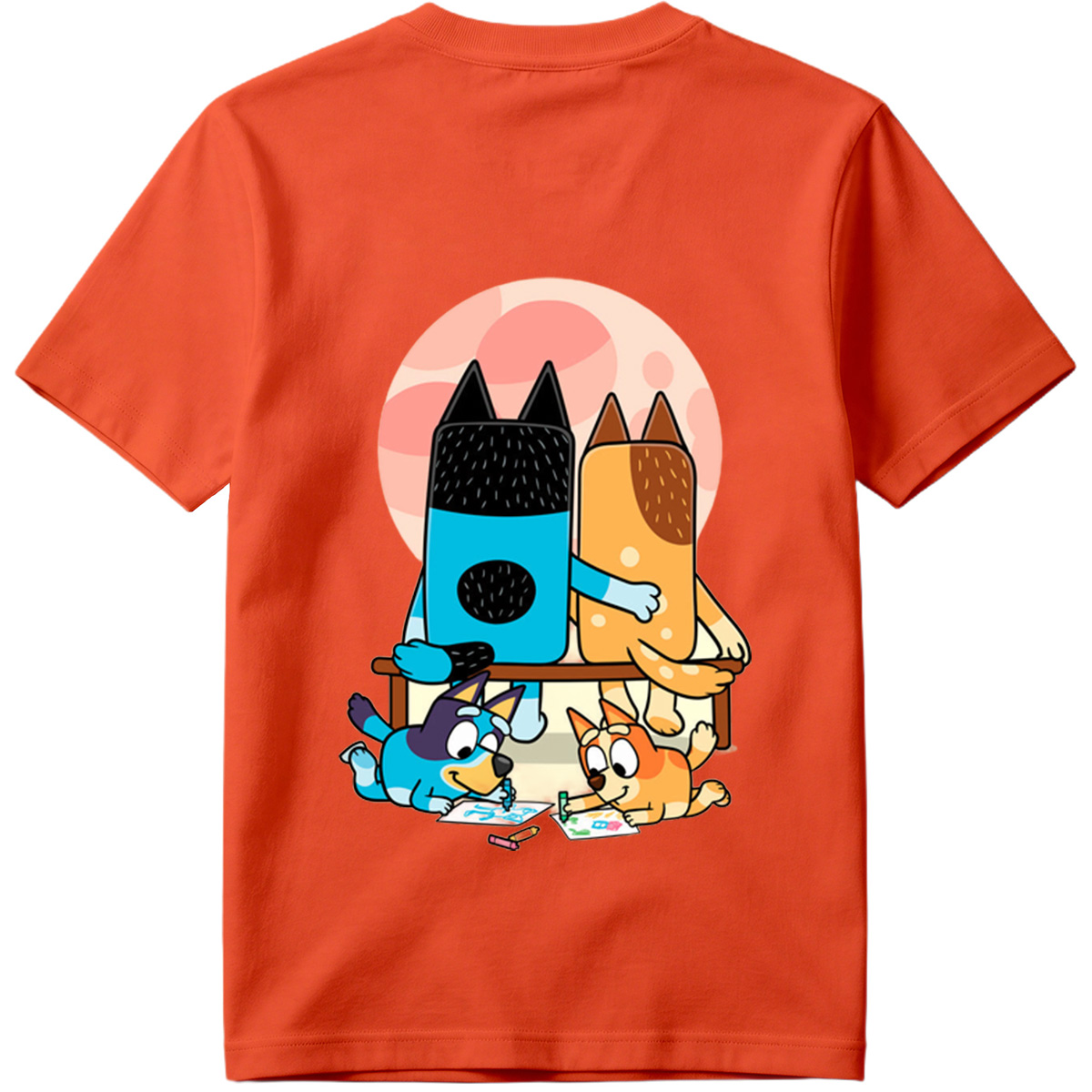 Bluey and Bingo Drawing with - Tee
