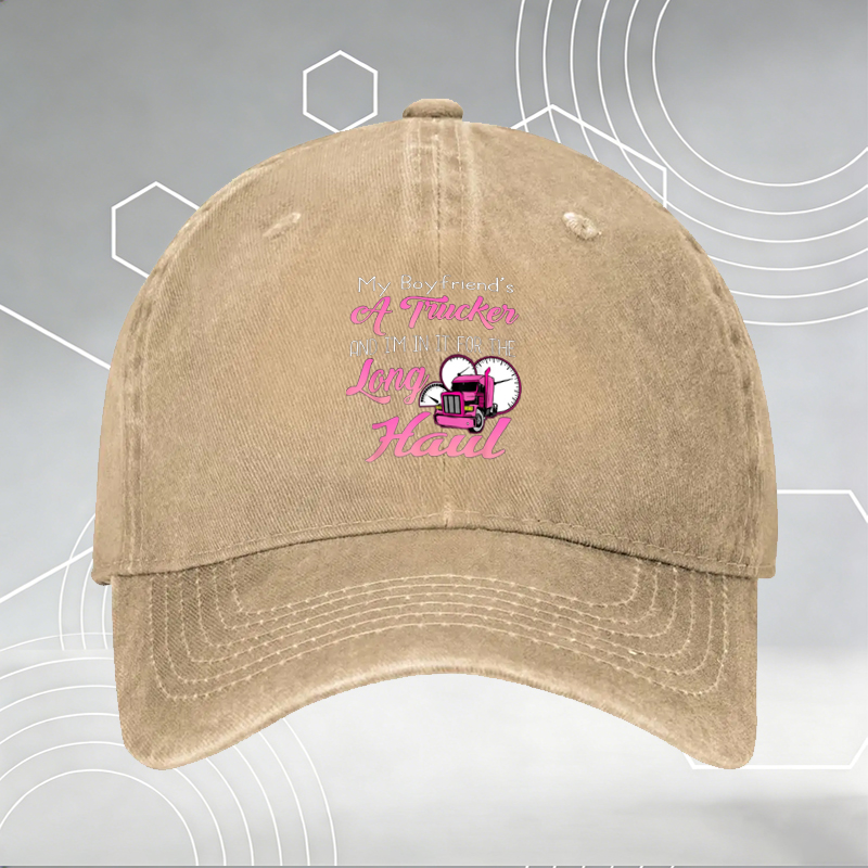 New Baseball Cap with Floral Footprint Print & 