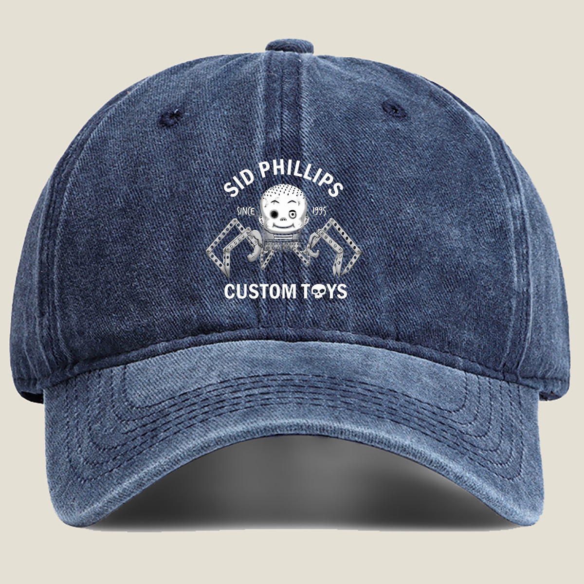 Sid Phillips Custom Toys Since 1995 - Washed Denim - Baseball Cap