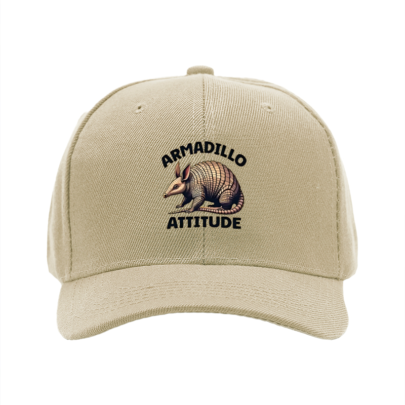 1pc New Baseball Cap Armadillo Attitude Print Unisex Adjustable Hat for Outdoor Activities and Casual Wear Adults Fashion Accessory