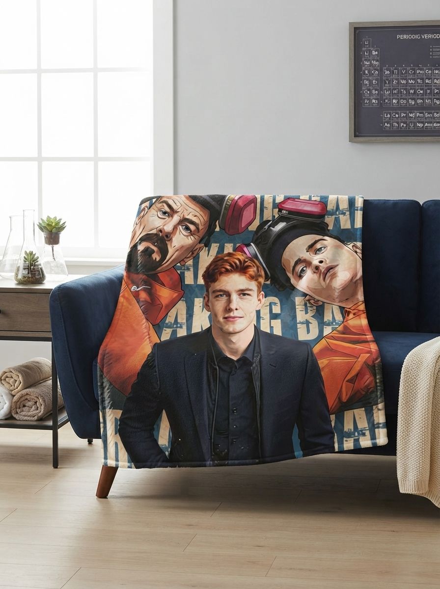 Custom Photo Face Blanket Personalized Flannel Throw Blanket with Graphic Portrait Soft Skin-Friendly Anti-Pilling
