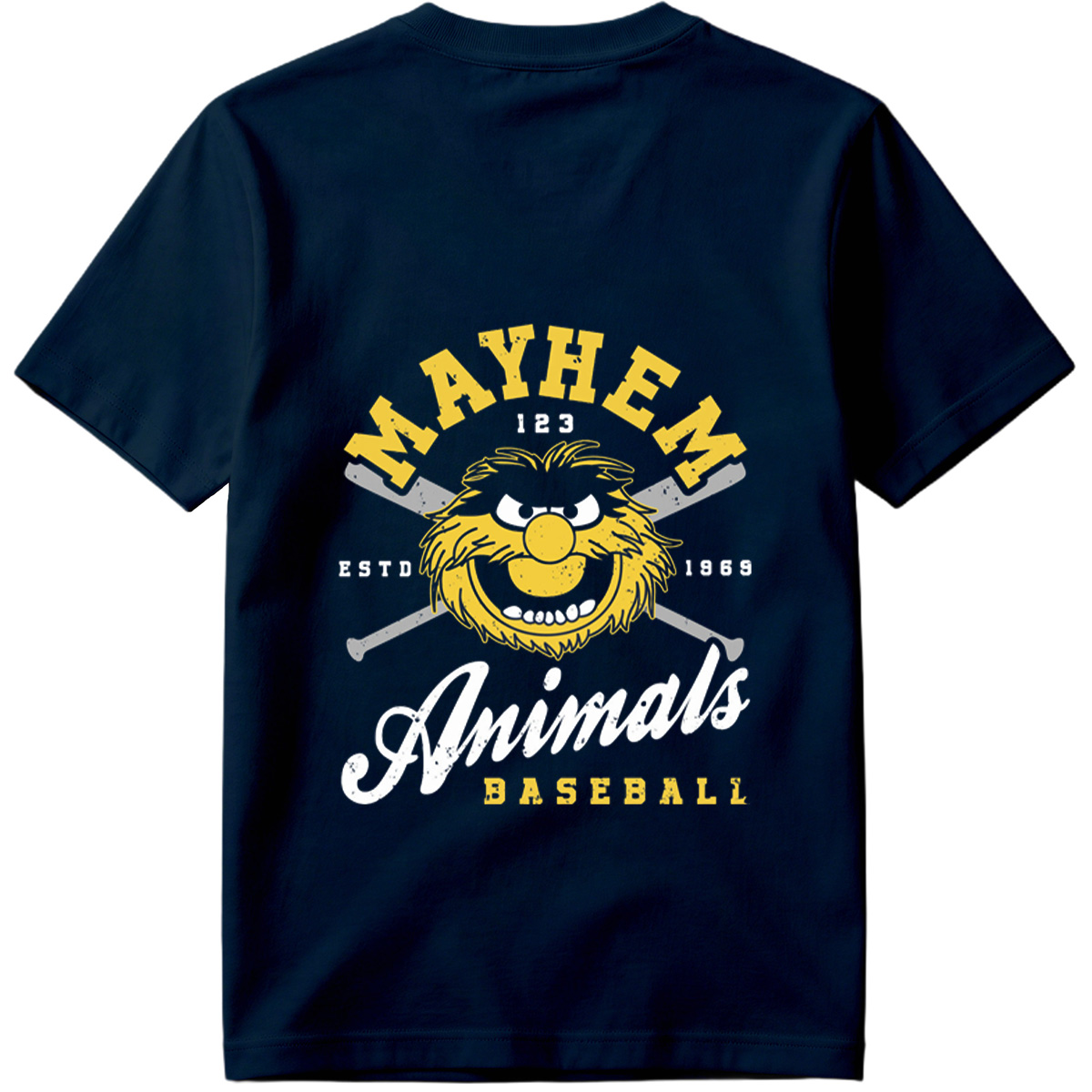 Muppets Animal Mayhem Baseball Logo - Tee