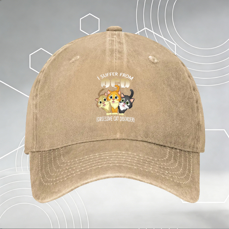New Baseball Cap with Sewing Machine & Floral Print 