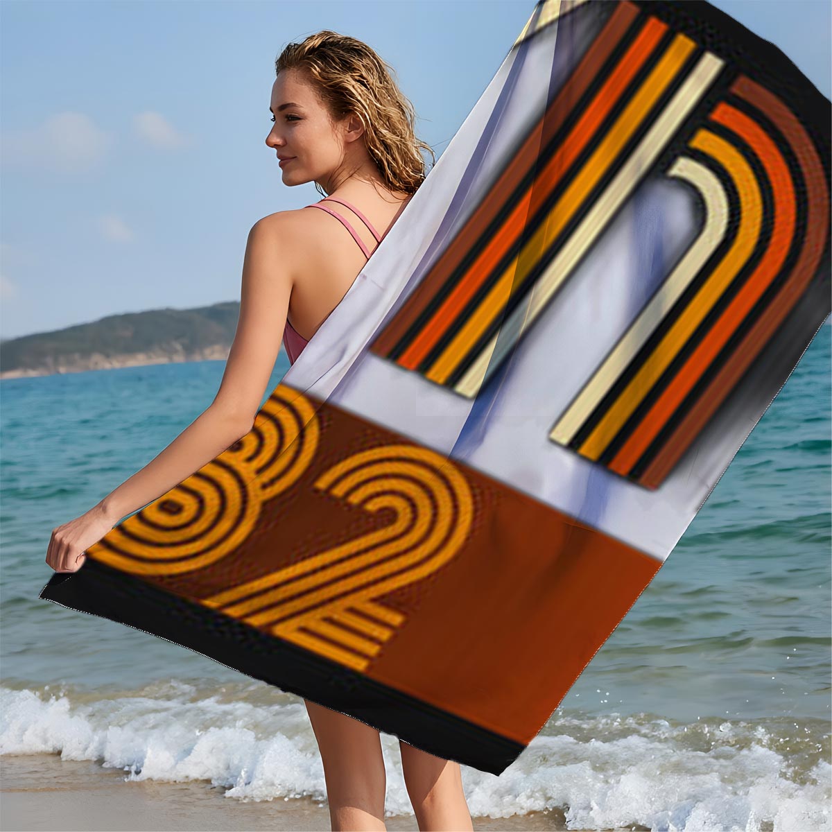Flynn's Arcade Since 1982 - Tron Inspired Logo - Beach towels