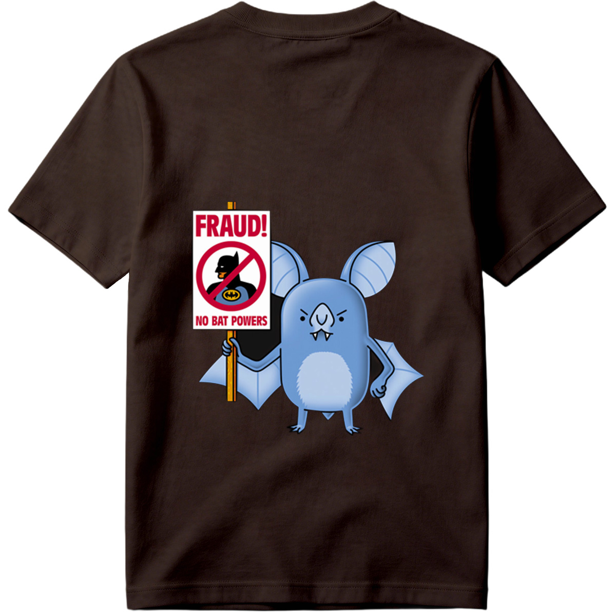 Batman and Bat Creature Protest Fraud - Tee