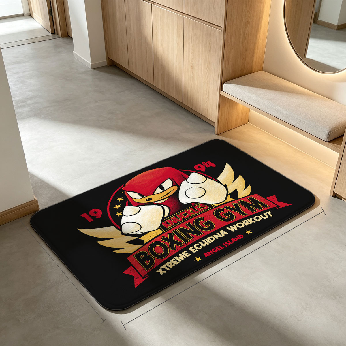 Knuckles Boxing Gym: Xtreme Echidna Workout, Angel Island - Flannel floor mat
