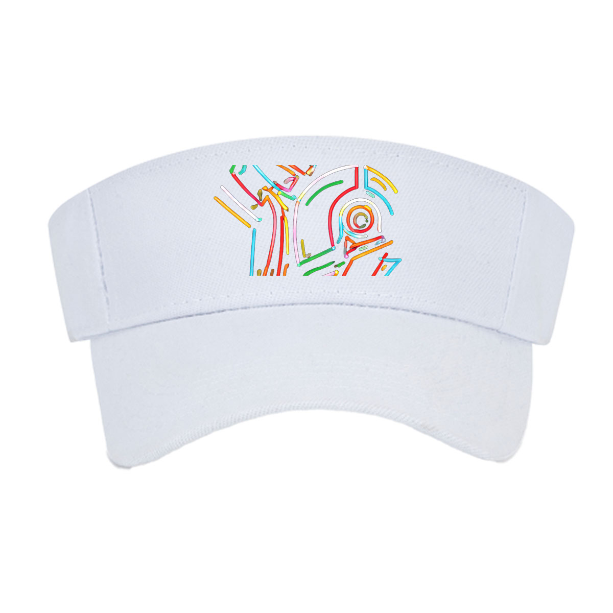Daft Punk Neon Art Portrait -  Visor cap