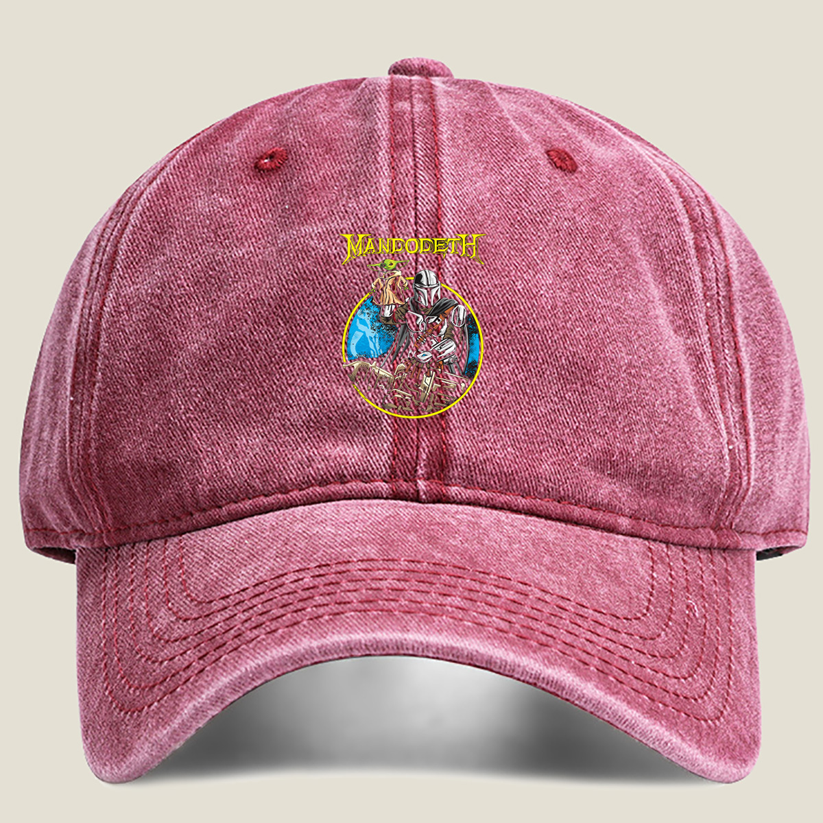 Mandalorian and Yoda in a Heavy Metal Style: Mandodeth - Hat