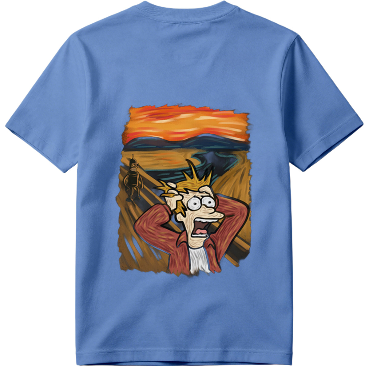 Futurama: Fry and Bender in the Desert Sunset - Tee