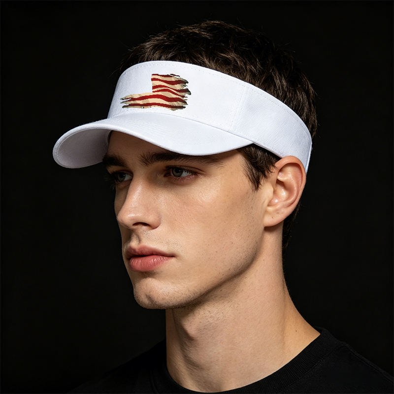 Unisex Classic Mesh Sun Hat with American Flag Print - Lightweight Breathable Design for Outdoor Activities, Ideal for Men and Women Seeking Patriotic Style in Beach, Camping, or Casual Wear