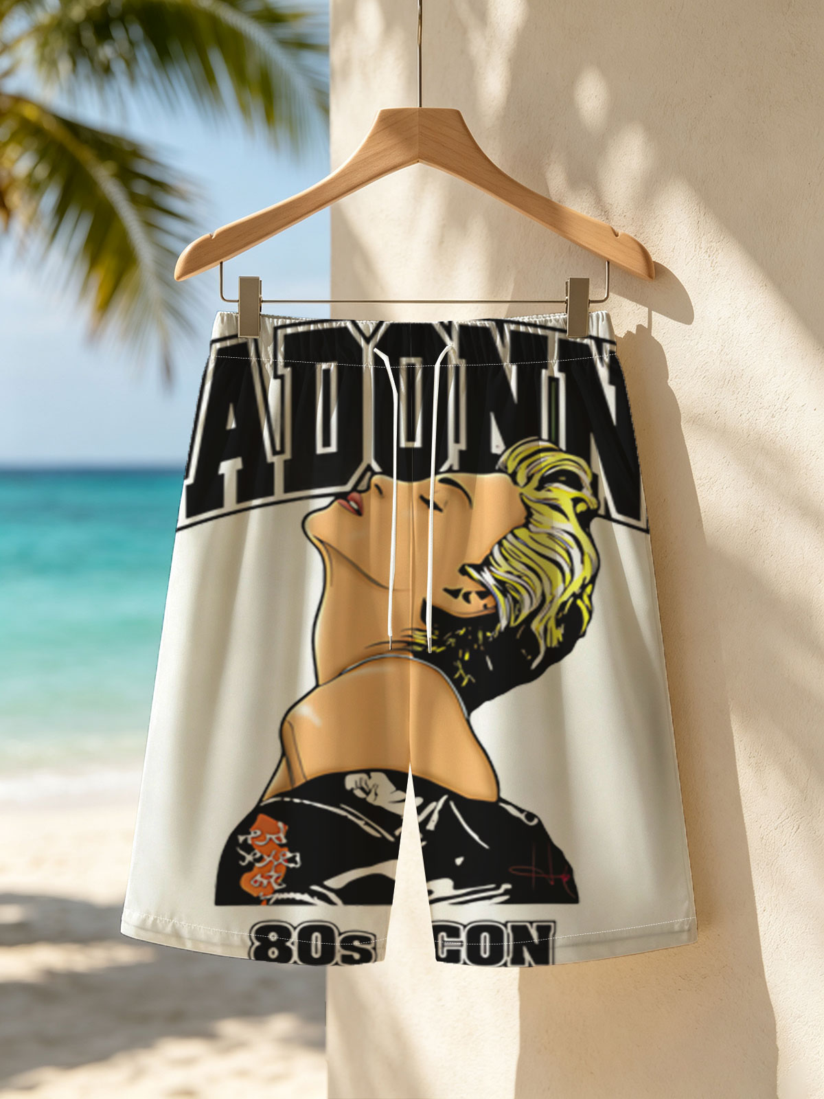 Madonna 80s Icon: Pop Culture Legend -  Beach shorts