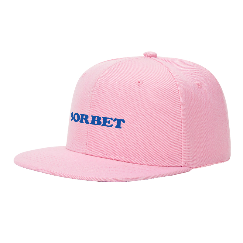 Flat Brim Baseball Cap Borbet Logo Print Streetwear Underground Skate Style for Basketball Court Skate Park Urban Lifestyle Skaters Rappers Streetwear Enthusiasts