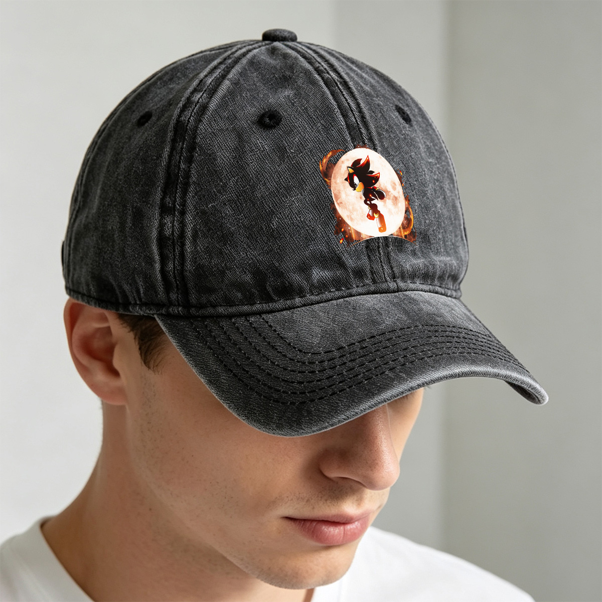 Sonic the Hedgehog: Shadow the Hedgehog Moonlight Leap - Washed Denim - Baseball Cap