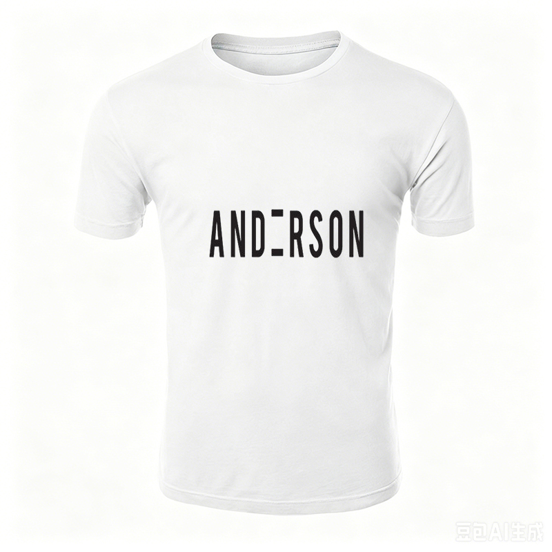Unisex Classic T-Shirt with ANDERSON Logo Print - Simple Minimalist Design for Everyday Wear, Perfect for Casual Outfits, Urban Style, and Streetwear Enthusiasts
