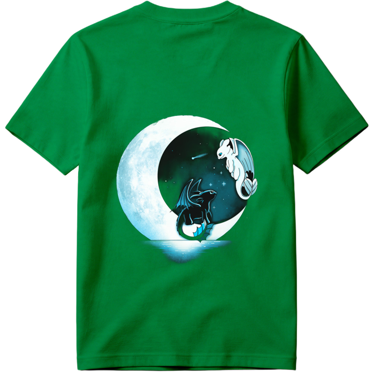 How to Train Your Dragon: Toothless and Light Fury under the Moon - Tee