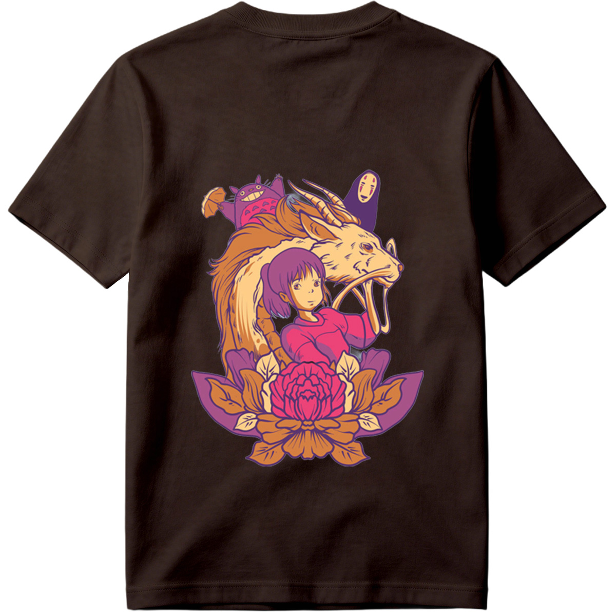 Spirited Away: Chihiro, Haku, No-Face, and Totoro - Tee