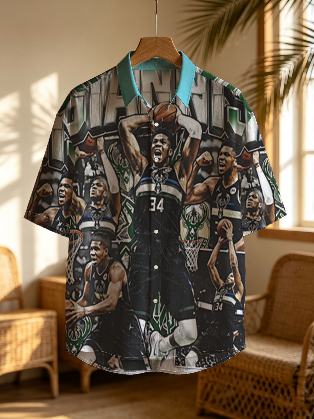 Giannis Antetokounmpo Milwaukee Bucks Basketball Action Montage -  Shirt