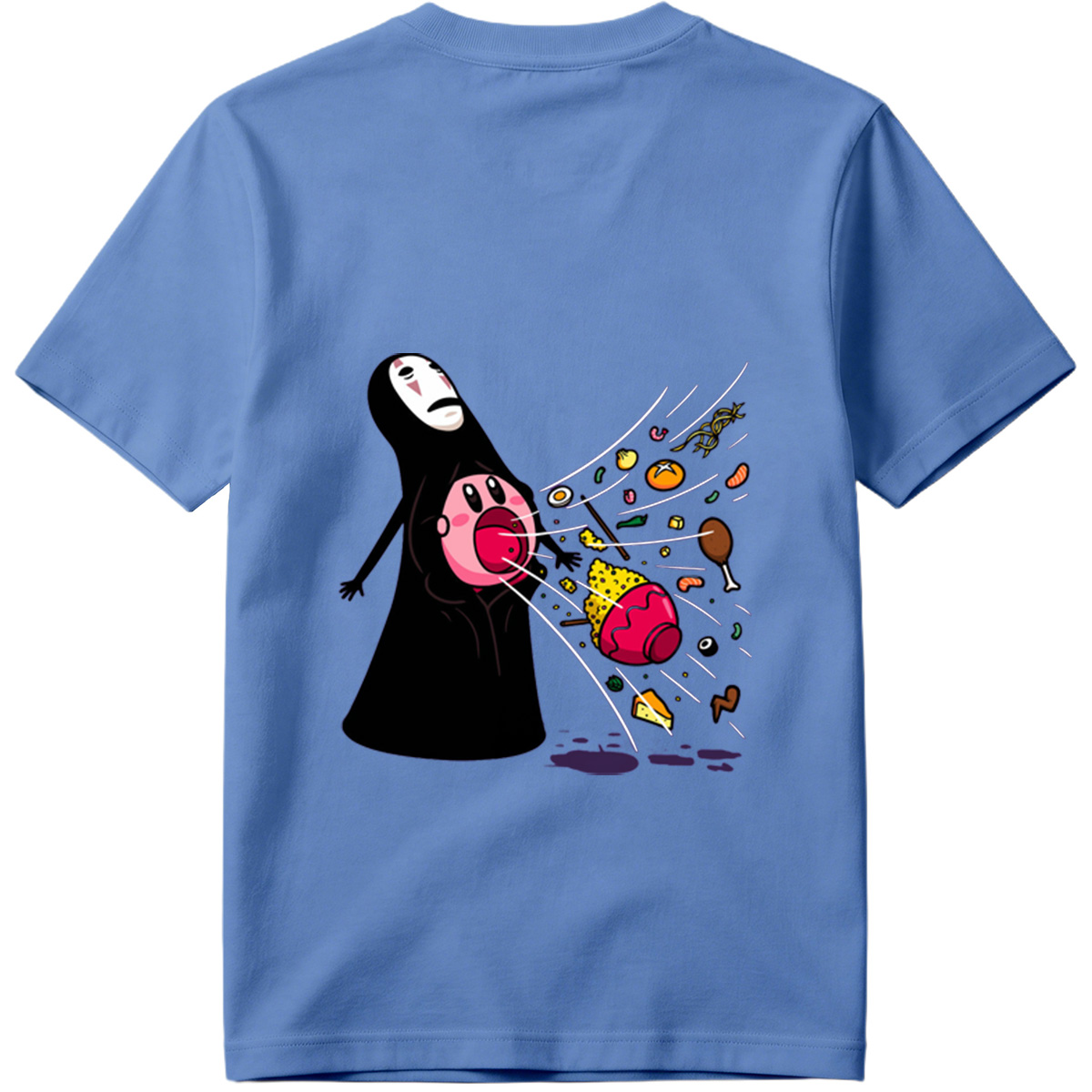 No-Face and Kirby: Food Explosion - Tee
