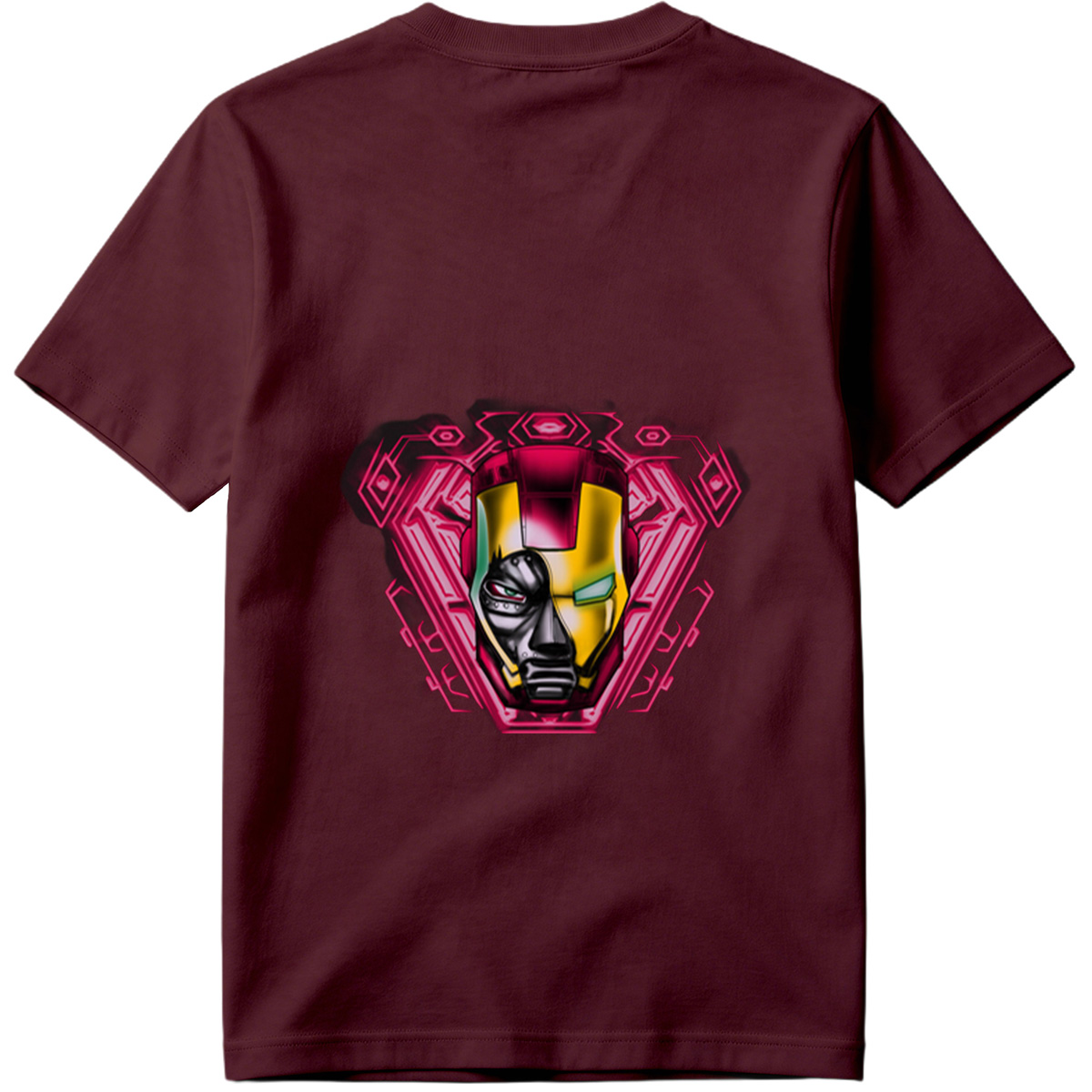 Iron Man and Black Panther Fusion Helmet Design - Tee