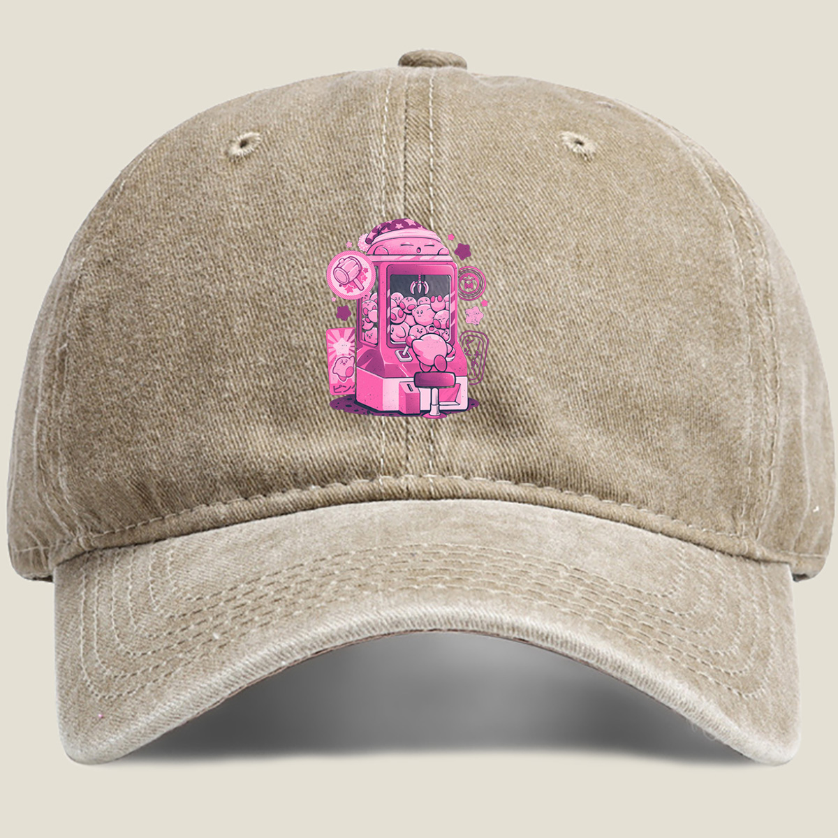 Kirby Claw Machine Adventure - Washed Denim - Baseball Cap