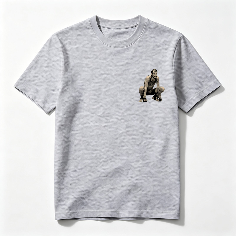 MMA Fighter with Tattoos and UFC Gloves - Tee