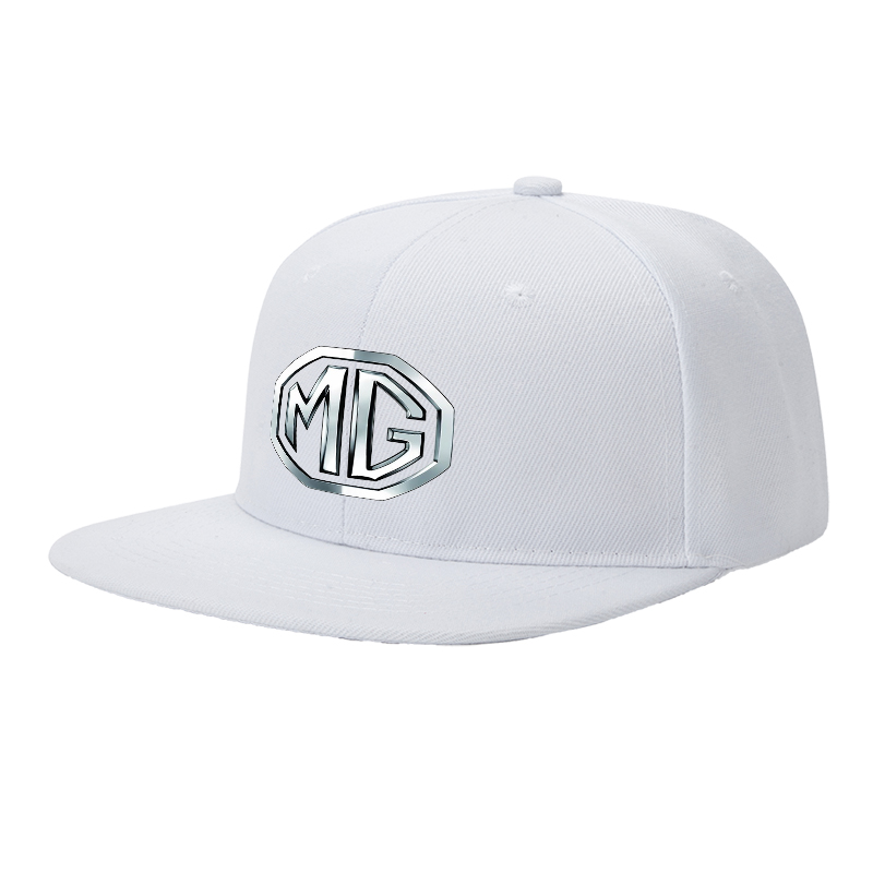Flat Brim Baseball Cap MG Logo Print Streetwear Underground Skate Style for Basketball Court Skate Park Urban Lifestyle Skaters Rappers Streetwear Enthusiasts