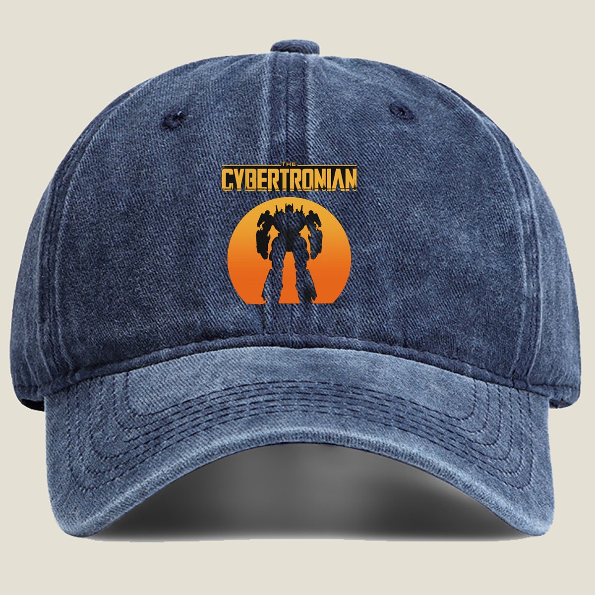 The Cybertronian: Optimus Prime Silhouette - Washed Denim - Baseball Cap
