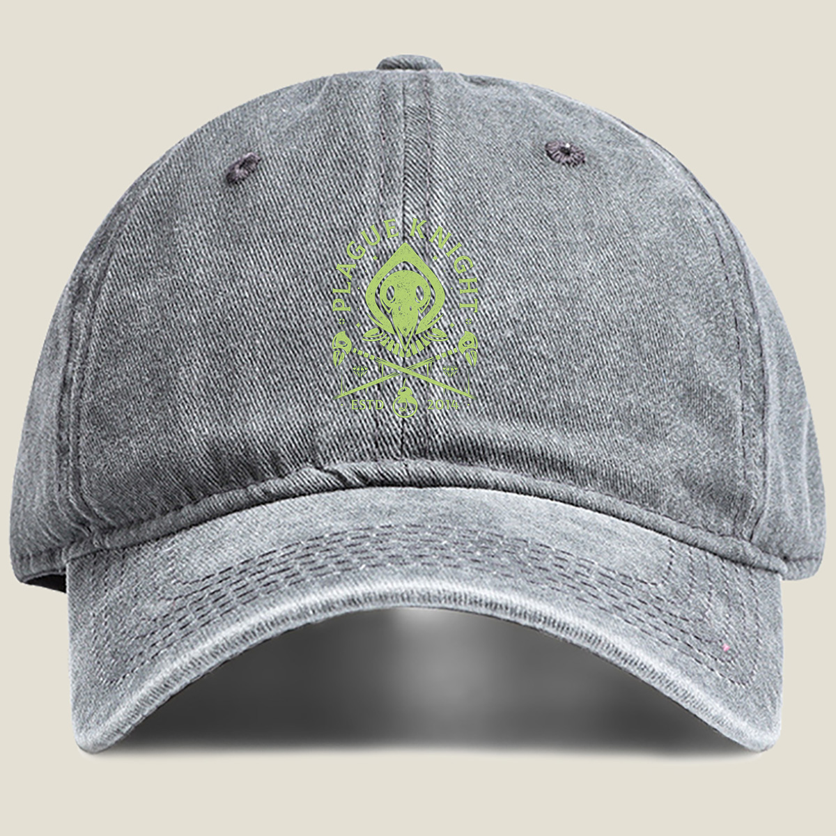 Plague Knight: Est. 2014 - Washed Denim - Baseball Cap