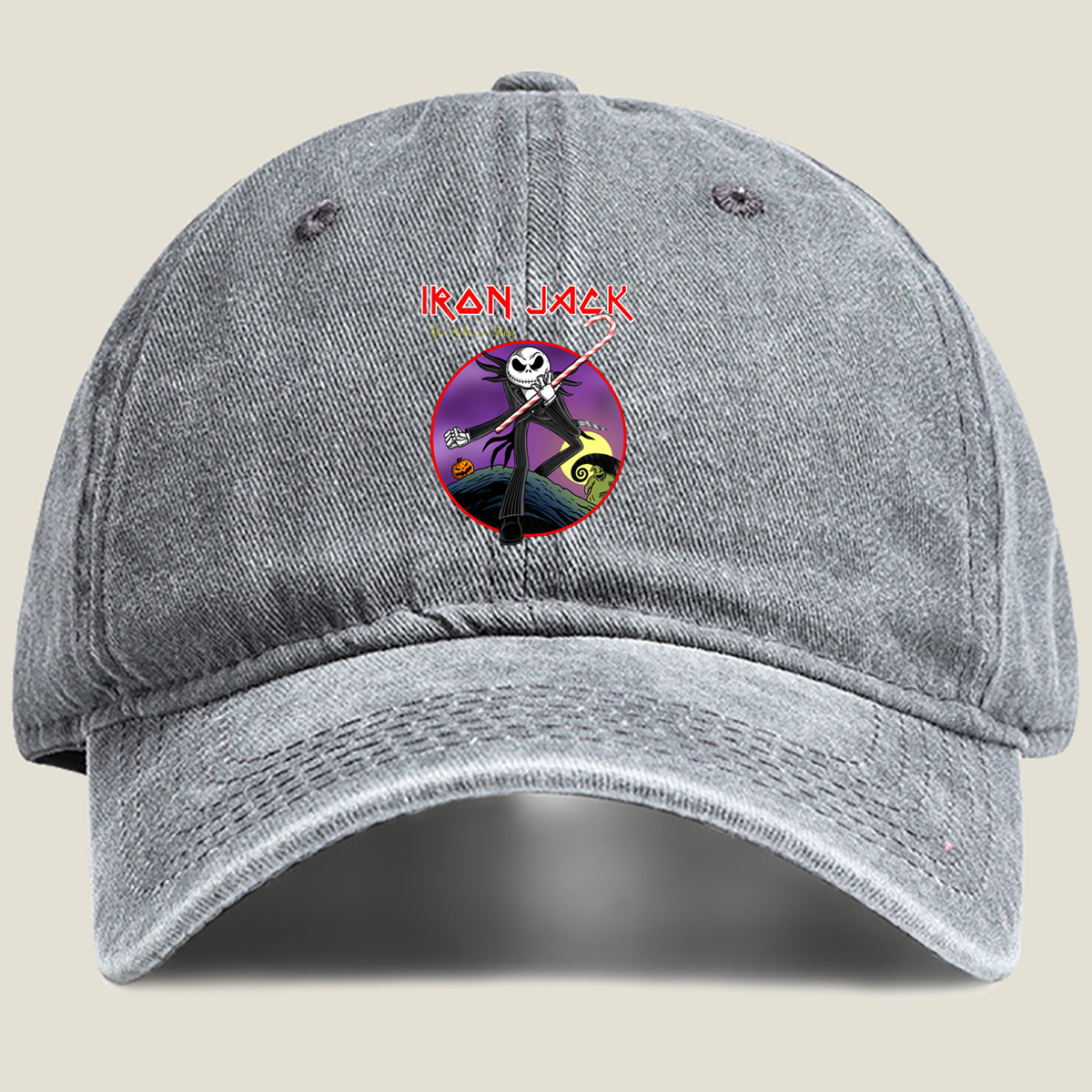 Iron Jack: The Halloween King - Washed Denim - Baseball Cap