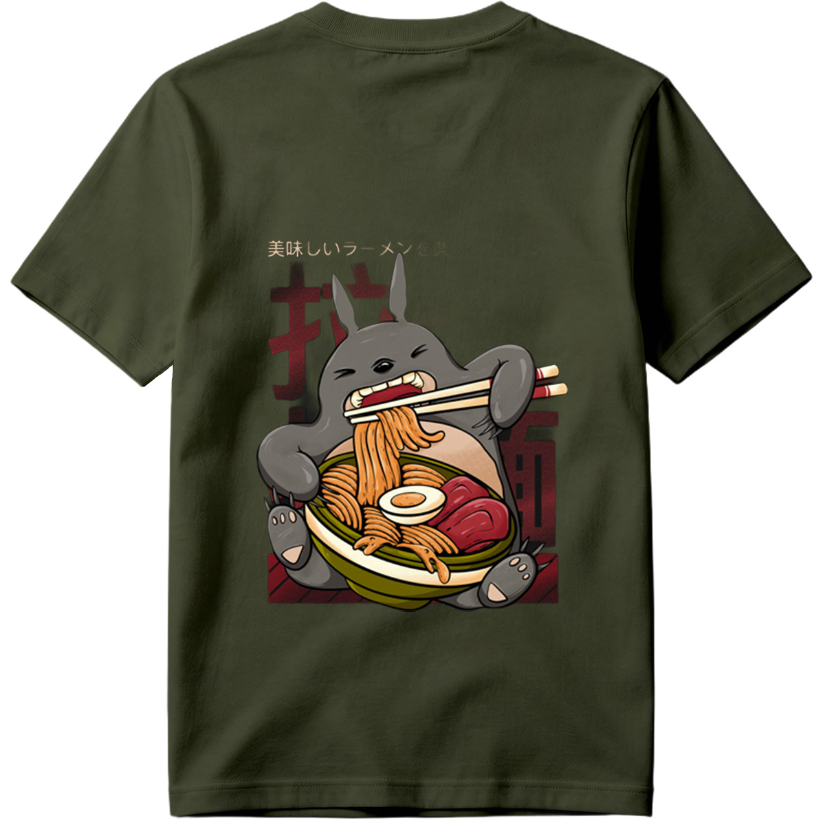 Totoro Enjoying Ramen - Tee