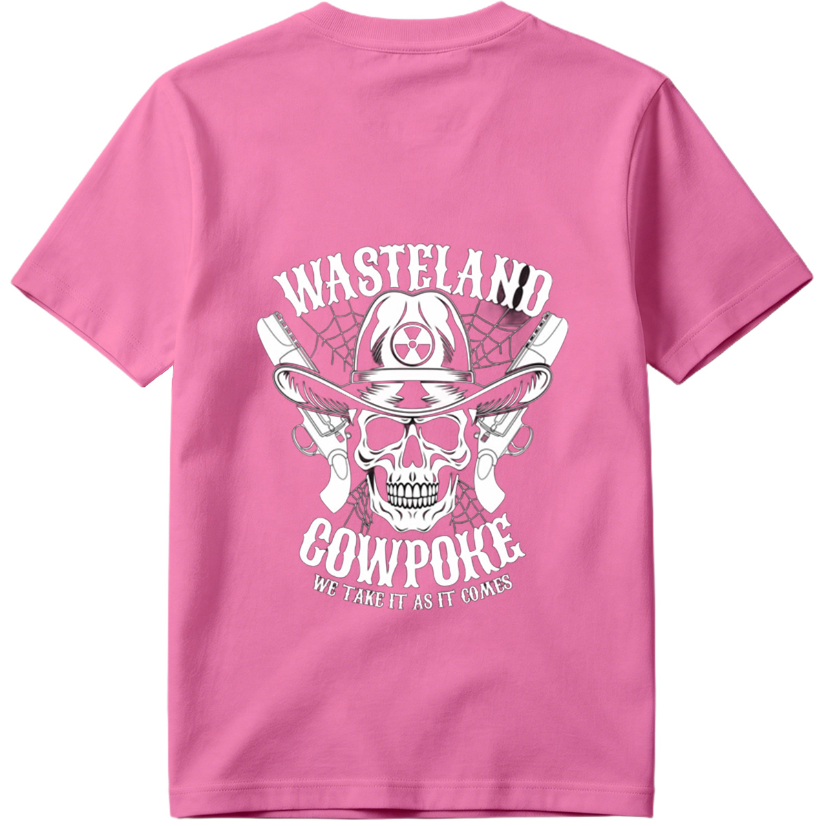Wasteland Cowpoke: Skull with Cowboy Hat and Revolvers - Tee