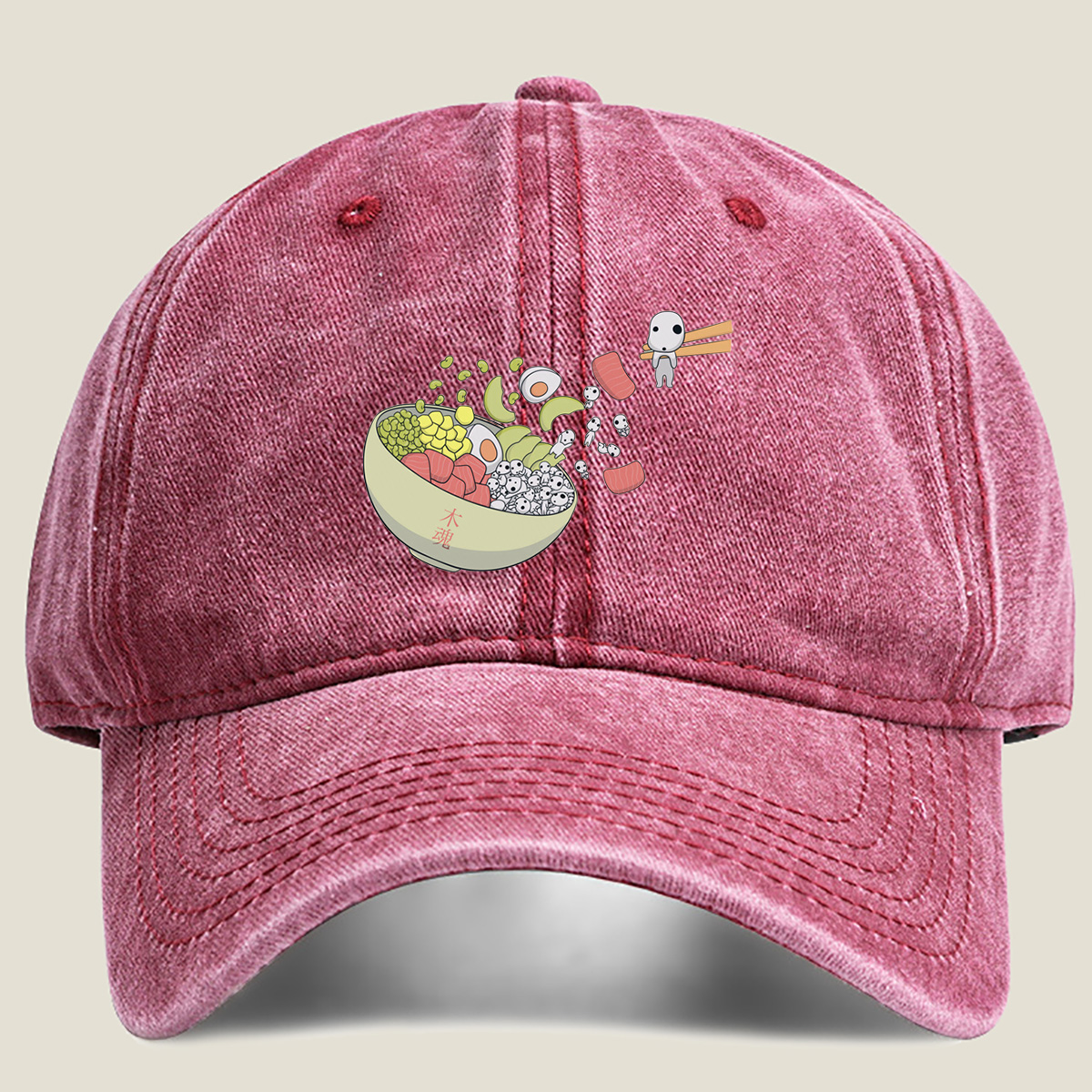 No Face and the Bowl of Souls - Washed Denim - Baseball Cap
