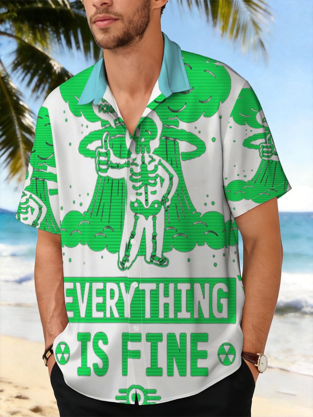 Skeleton in Green Glow: 