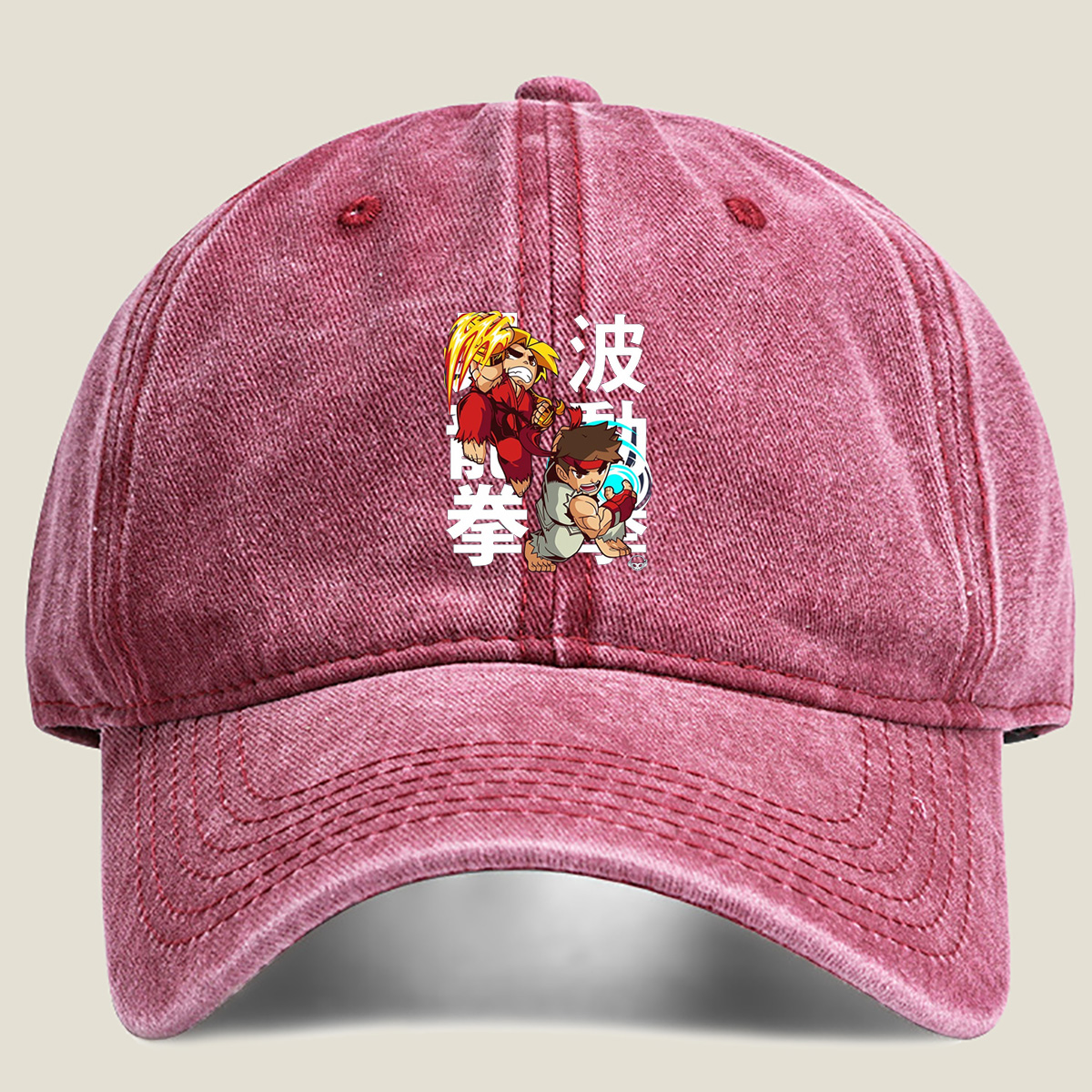 Street Fighter - Ryu and Ken - Washed Denim - Baseball Cap