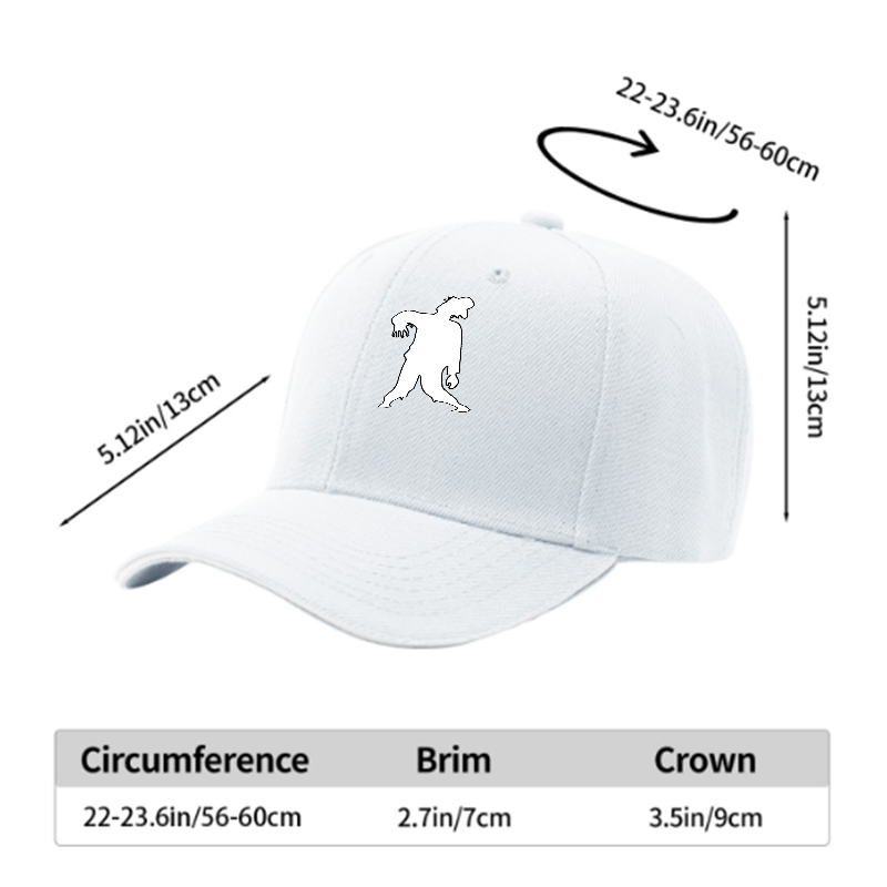 Unisex Classic Sandwich Hat with Zombie Silhouette Print - Perfect for Halloween, Outdoor Events, and Casual Wear - Ideal for Adults Who Love Horror Themes and Unique Fashion Statements