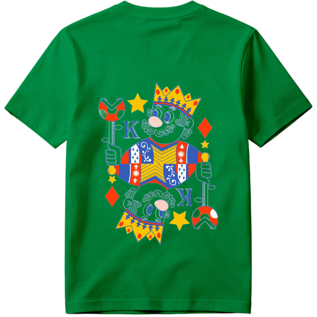 King of Diamonds Playing Card Character - Tee