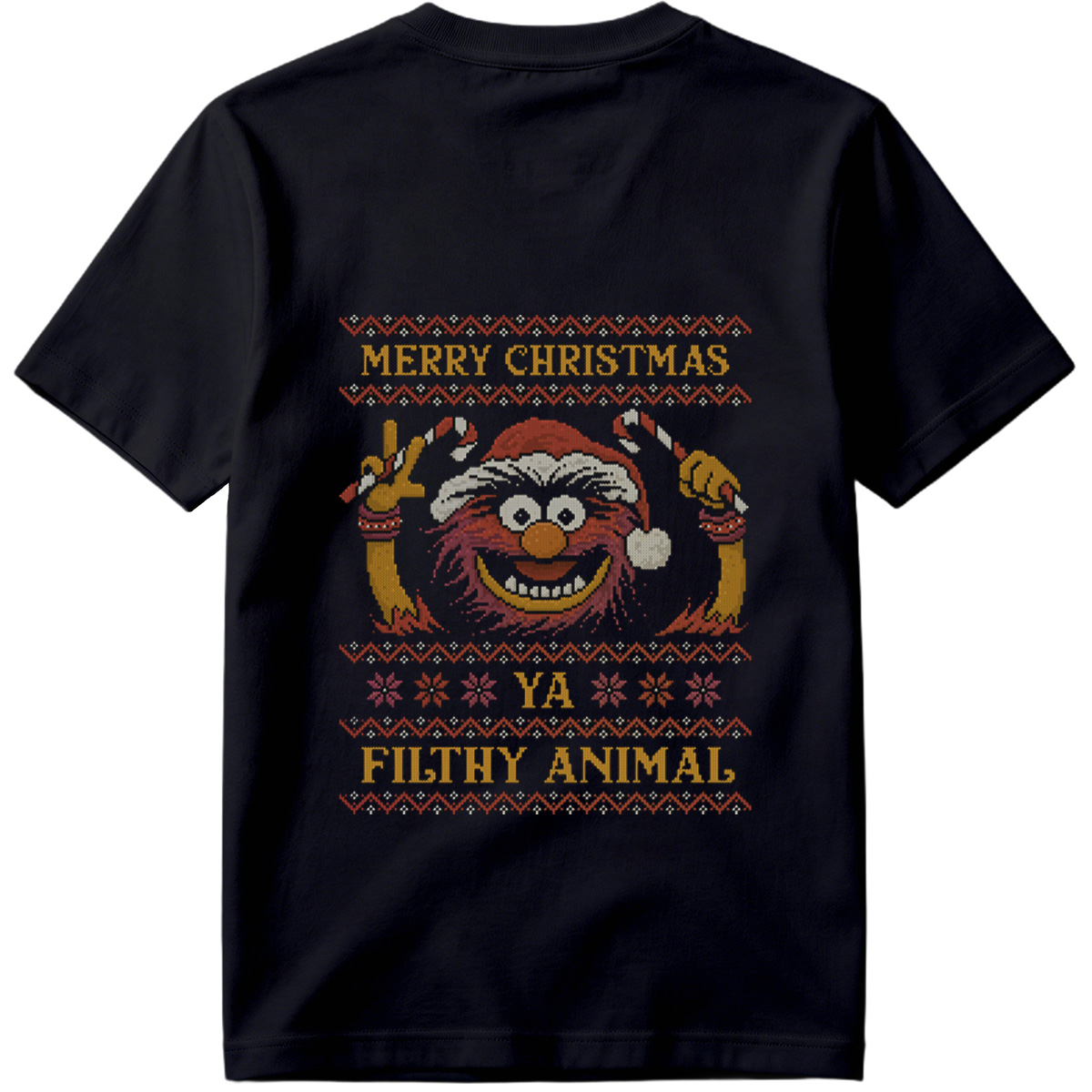 Muppets Animal Christmas Sweater Design - Tee