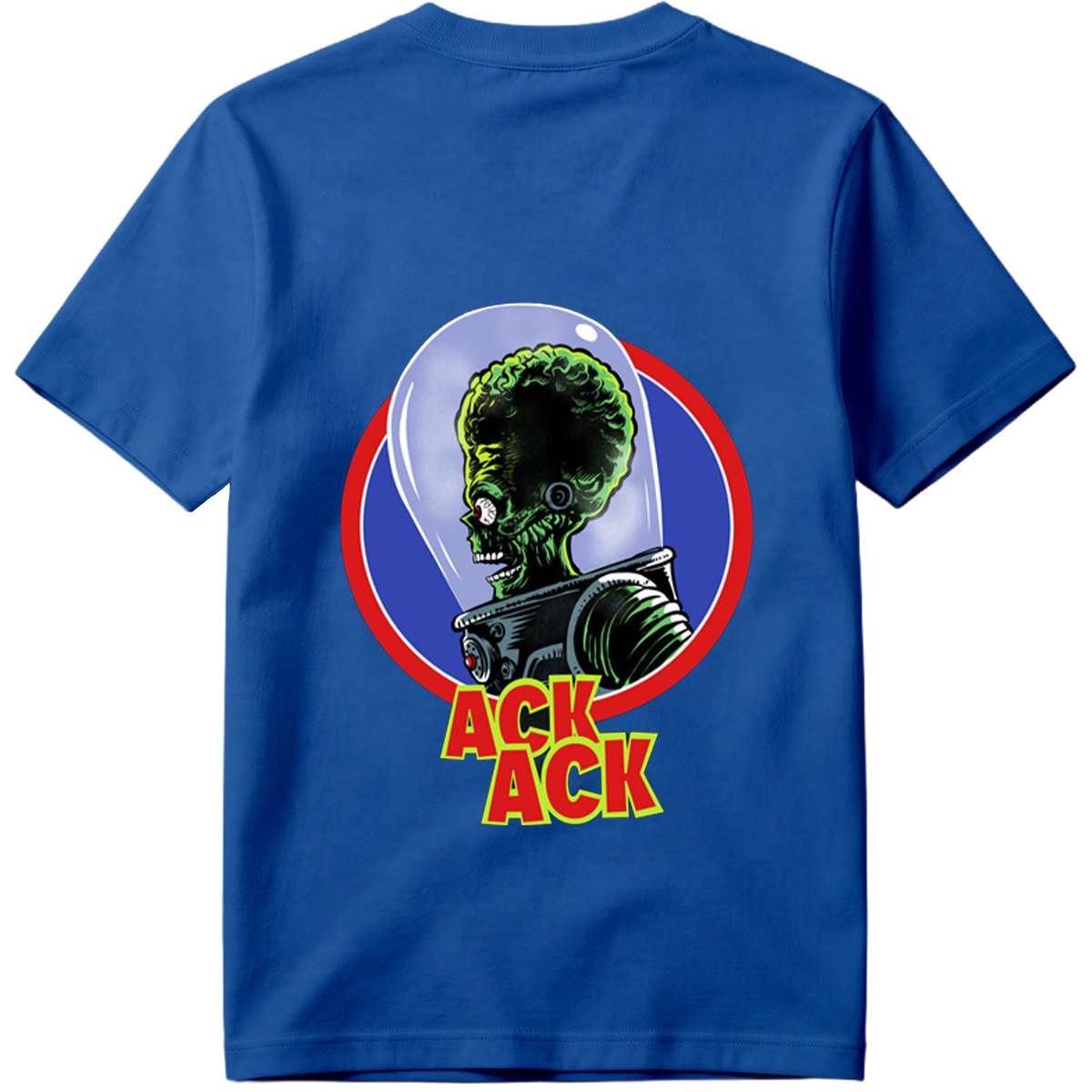 Ack Ack: Green Alien in Space Helmet - Tee