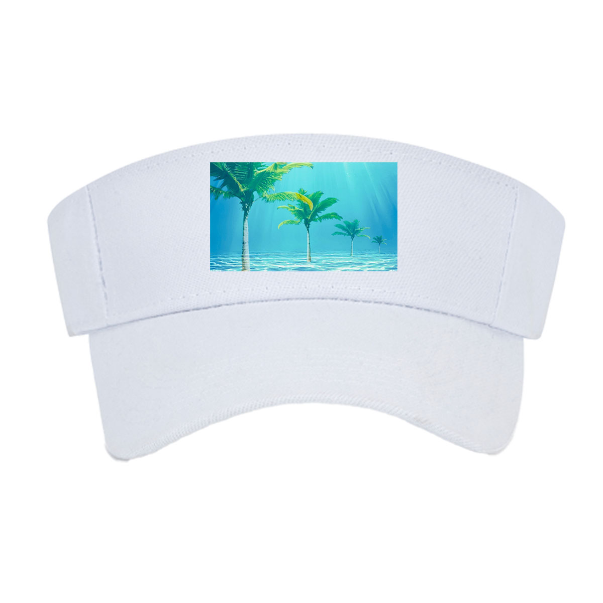 Underwater Palm Trees in Crystal Clear Waters -  Visor cap