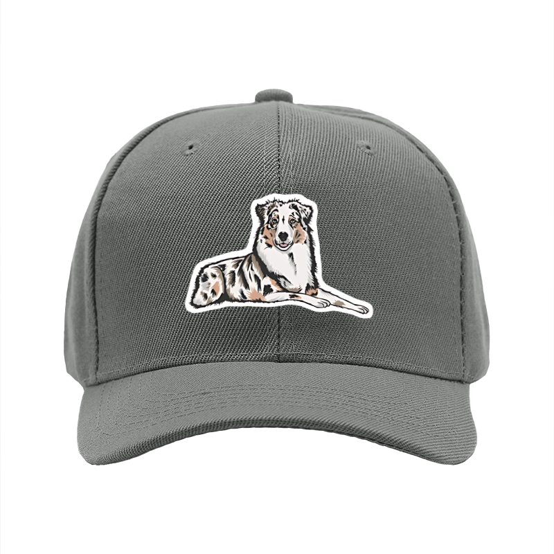 1pc New Baseball Cap with Australian Shepherd Dog Print Design Unisex Adjustable Hat for Outdoor Activities and Daily Wear Suitable for Pet Lovers and Animal Enthusiasts