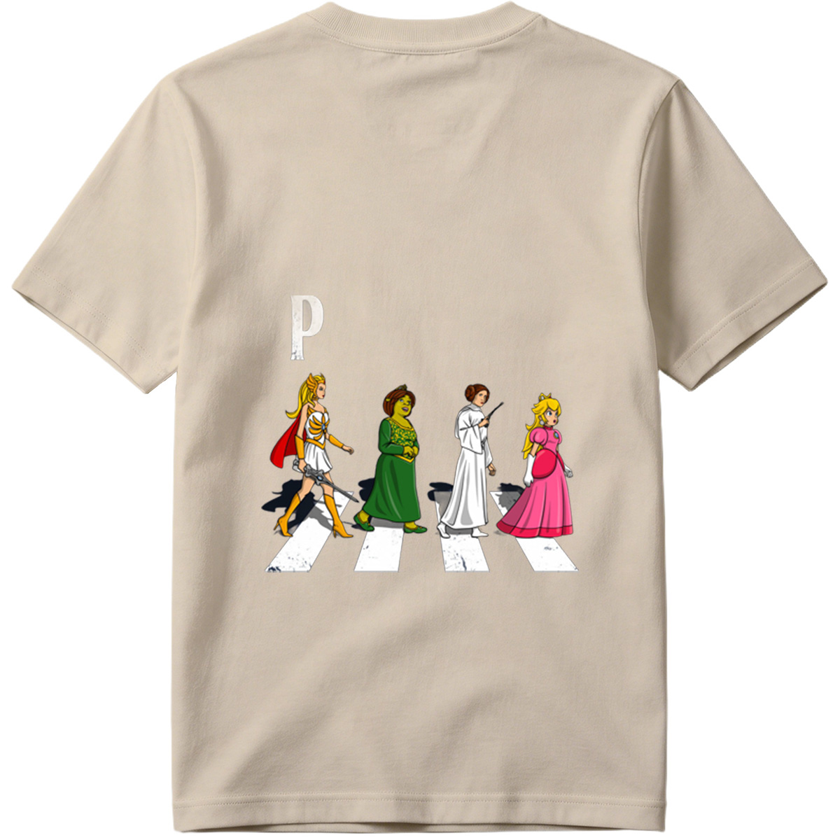 The Princesses: Wonder Woman, Shrek, Princess Leia, and Princess Peach - Tee