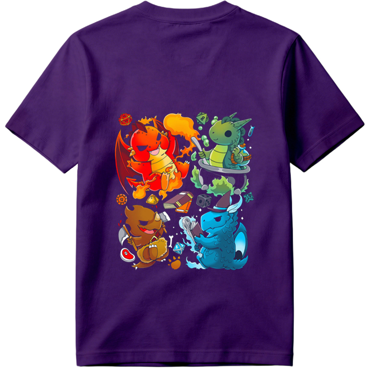 Dragon Quest: Fire, Nature, Earth, and Water Elements - Tee