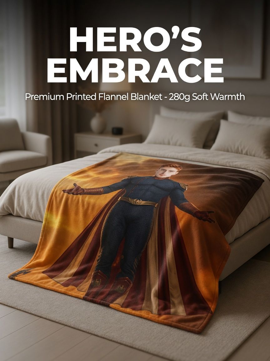 Custom Face Photo Superhero Flannel Fleece Blanket Personalized Soft Warm Throw Blanket for Couch Bed and Unique Gift