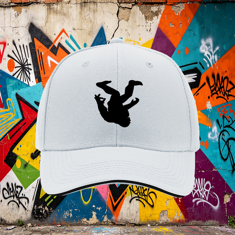 Unisex Classic Sandwich Hat with Bigfoot Silhouette Print - Lightweight Cotton Cap for Outdoor Adventures, Hiking, Camping, and Casual Wear - Perfect for Nature Enthusiasts and Adventure Seekers