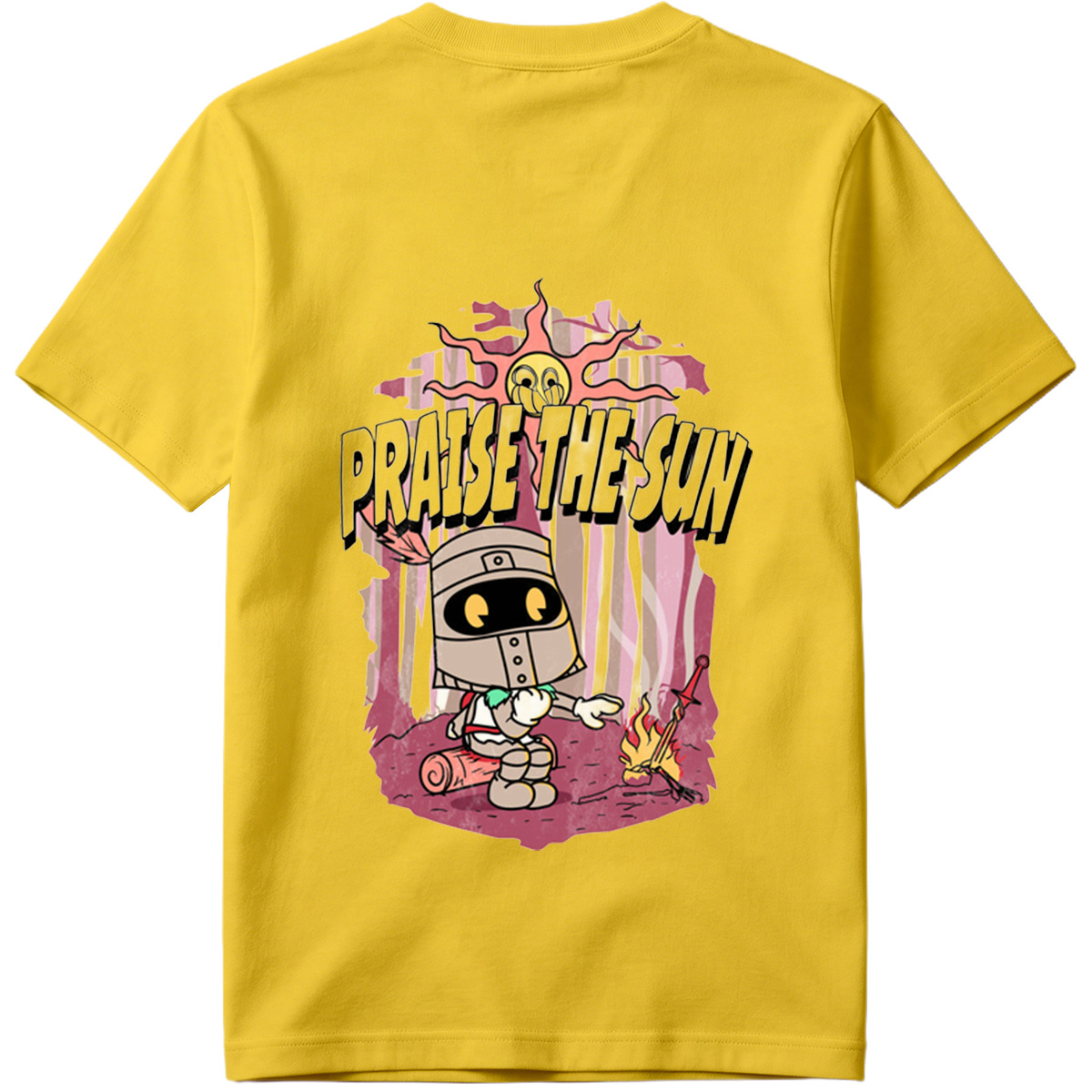 Praise the Sun - Knight and Sun Character Art - Tee