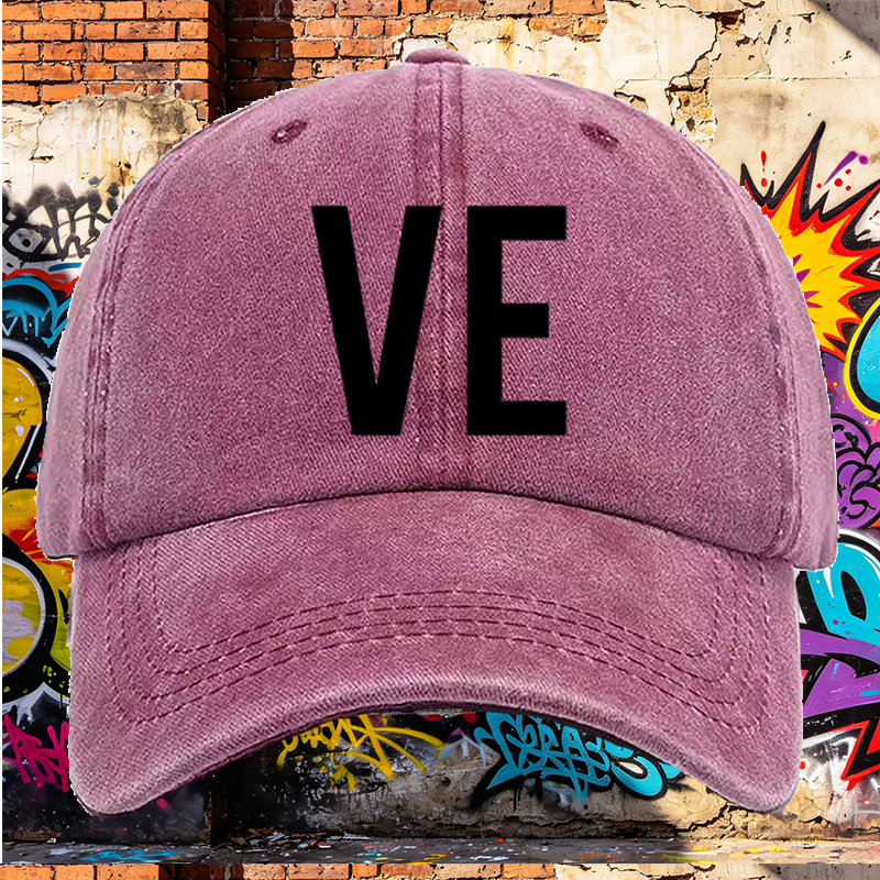 Men's Printed Washed Cap with 
