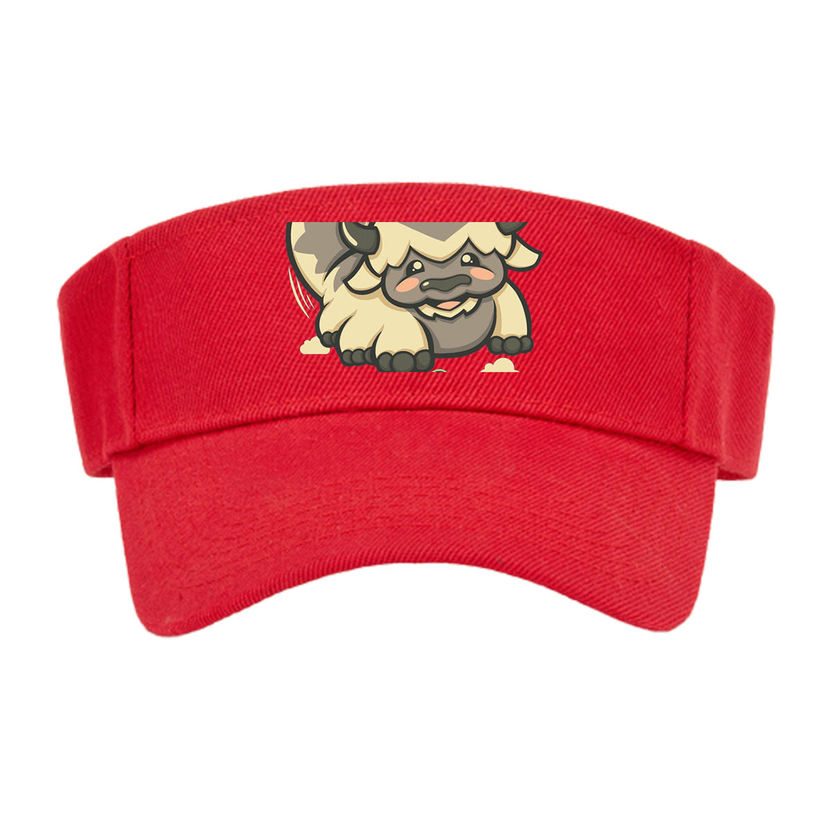 Yip Yip: A Cute Buffalo with a Bunny on Its Back -  Visor cap