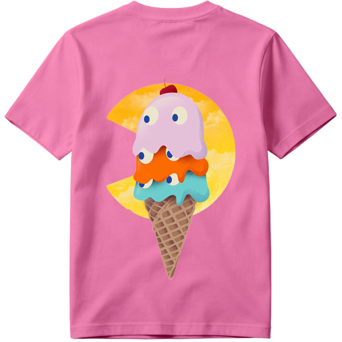 Pac-Man Ice Cream Cone - Tee